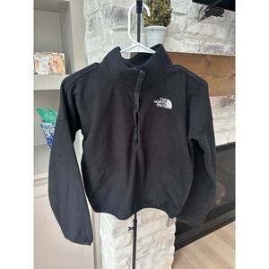 The North Face Kid's Girl TNF Black Glacier Pullover Top Size L